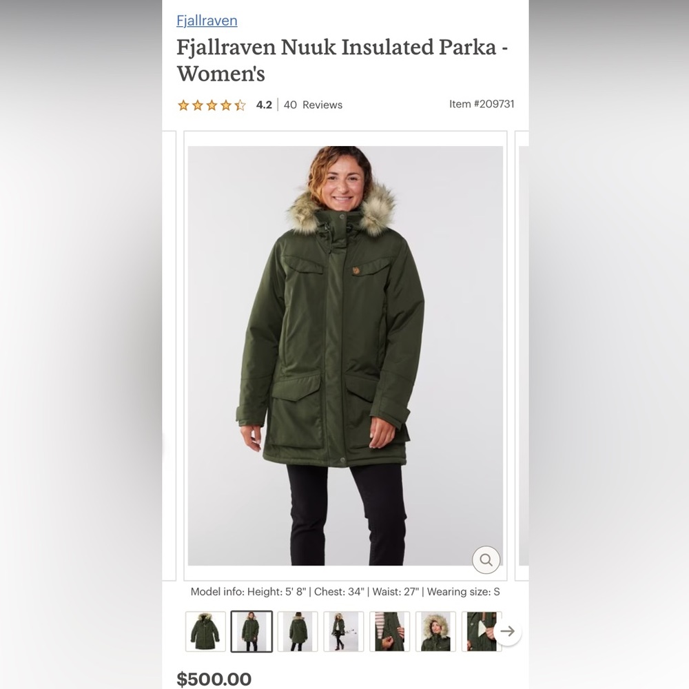 Fjallraven Nuuk Insulated Parka - S